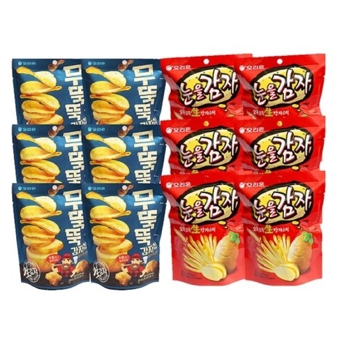 씩씩가게 눈을감자 6봉 + 무뚝뚝감자칩 6봉