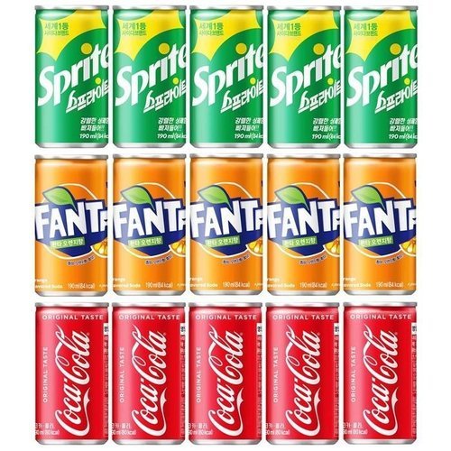 셀러허브 패션 [QN26VV4C_57]스프라이트 캔콜라 3종세트 190ml 15캔