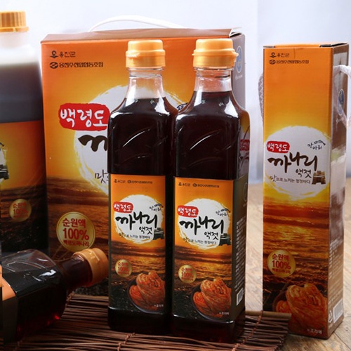 기타 [작심밀도]경인서부수협 청정 백령도 명품 까나리액젓 2.4kg (800gx3)