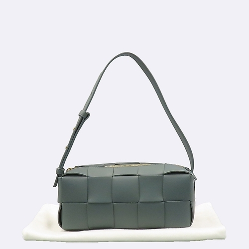 보테가베네타 고이비토 중고명품 BOTTEGAVENETA(보테가베네타) 729166 틸그린 스몰 브릭 카세트 숄더백