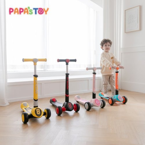 [파파스토이][파파스토이] 21세기 유로 레이싱 접이식 킥보드 어린이 초등학생 킥보드 씽씽이