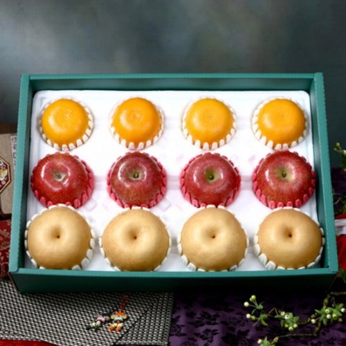 프레쉬푸드 설날 선물 3종 혼합 세트 2호 (사과4 / 배4 / 천혜향4)