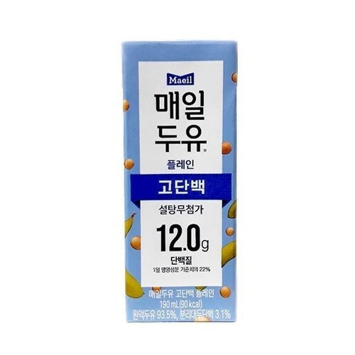 패션플러스 [그로미스] 매일두유 고단백 플레인 190ml 12팩 x 4곽 (32105300)