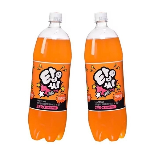 셀러허브 식품 탑씨제로오렌지 1.5L X 12PET 과일 탄산음료 (46613162)