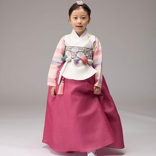 셀러허브 1 [HYIJPU7T_4B]연아색동 절개깃 아이당의+진달래치마+브로찌 (26131737)
