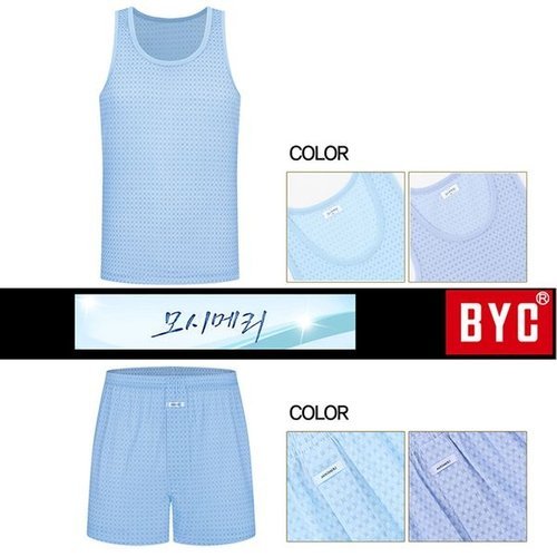 BYC 명품속옷  럭셔리 순면 쿨 모시메리 런닝 트렁크 6종세트_P392973424