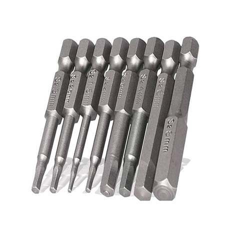 기타 HWA 50mm 마그네틱 육각 비트 1.5mm-8mm 8P 세트-WD449F5