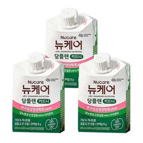 대상웰라이프 뉴케어 당플랜 키드니 200ml 48팩 균형영양식 식이관리 환자용 G (37067208)