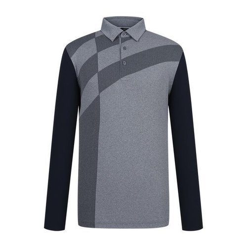 [팬텀][팬텀] [팬텀골프]남성 기능성 소매 배색 카라 긴팔 티셔츠 211D1TO008NA