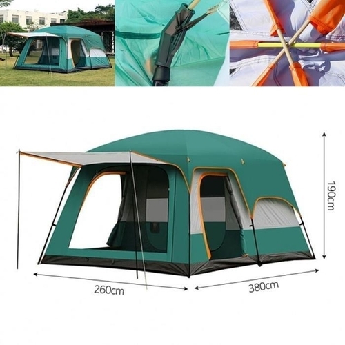 패션플러스 [제이앤엘글로벌탑스] 온가족캠핑 깔끔한거실형 텐트 8인용 리빙쉘 감성 대형 (44793614)