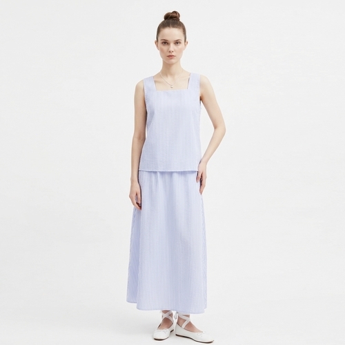 샵앤 여성 잔고방 바캉스 민소매 나시 롱스커트 세트 NTT-WSET-21152-소라