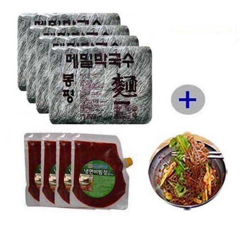 셀러허브 1 [XB5L9529_48]생메밀 막국수5 6kg 비빔장500gx4봉 묶음 생면