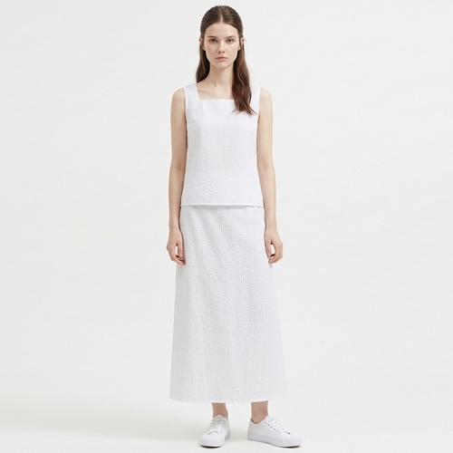 샵앤 여성 잔고방 바캉스 민소매 나시 롱스커트 세트 NTT-WSET-21152-아이보리