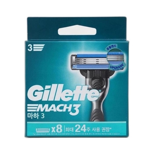 셀러허브 생활리빙 질레트 마하3 깔끔한 3중 면도날 8개입