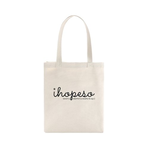 [패션플러스][아이홉소] 베이직 로고 에코백