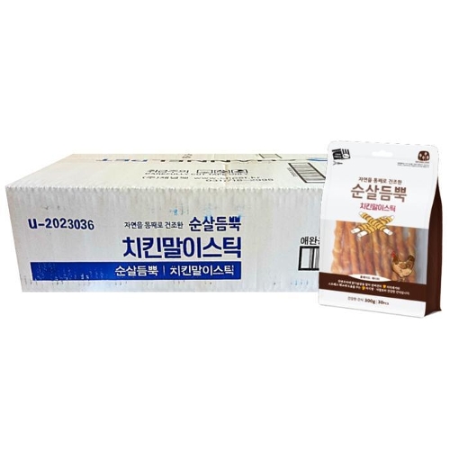 셀러허브 생활리빙 건강한 간식 순살듬뿍 치킨말이스틱 300g 10개