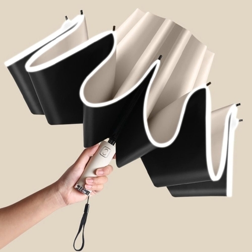 기타 양우산 여름 장마 폭염 접이식 휴대용 반대방향 자동 우양산