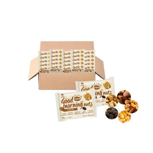 셀러허브 식품 굿모닝넛츠 하루한줌견과 대용량 100봉 낱봉 오리지널