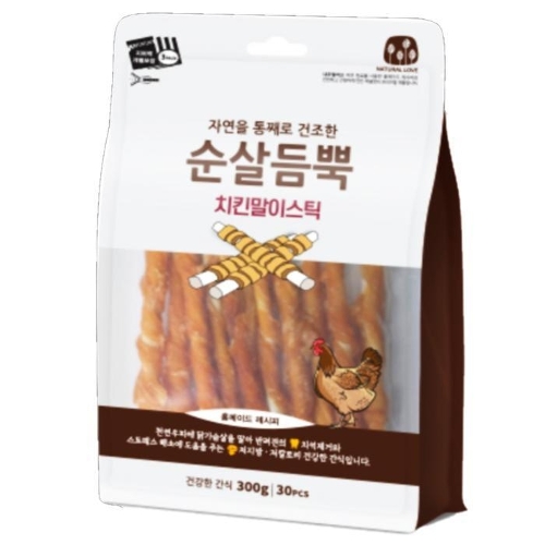 셀러허브 생활리빙 건강한 간식 순살듬뿍 치킨말이스틱 300g 1개