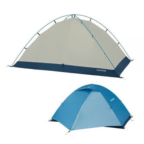 셀러허브 스포츠레저 몽벨 2인용 캠핑 텐트 크로노스 돔 2 스카이블루 백패킹 트레킹