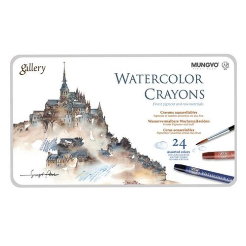 셀러허브 1 [RG372040]문교 수채크레용 MAC 24색 39791 파스텔 칠판