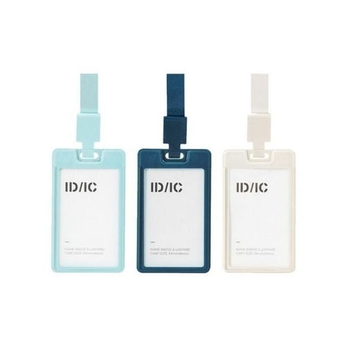 기타 사무 델리 ID카드 목걸이 홀더 세트 랜덤