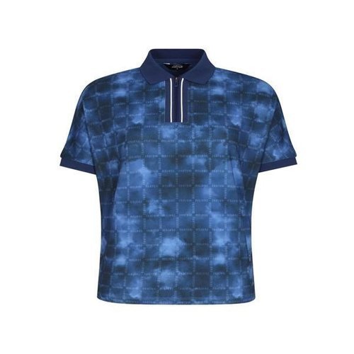 [팬텀][팬텀] [팬텀골프]여성 타이다이 로고 패턴 카라 반팔티셔츠 221D2TO501NA