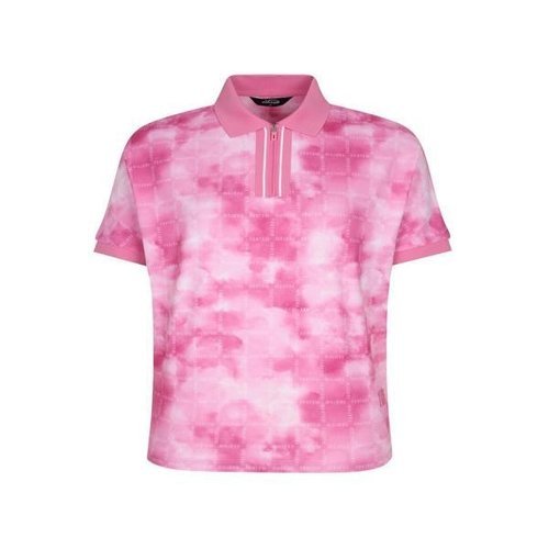 [팬텀][팬텀] [팬텀골프]여성 타이다이 로고 패턴 카라 반팔티셔츠 221D2TO501PK