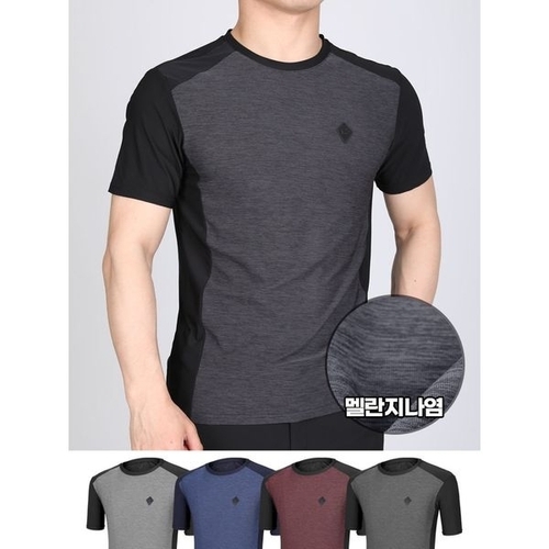 이지바이 바운스 남성 기능성 쿨 라운드 티셔츠SI31LT031M_P322122042