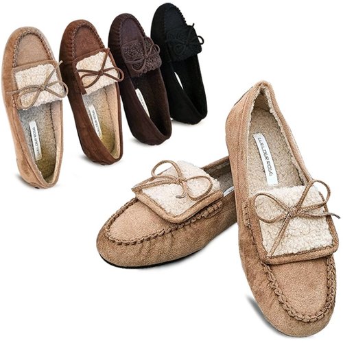 [kami et muse]kami et muse 스웨이드 퍼 로퍼KM23w194-1_P352751146