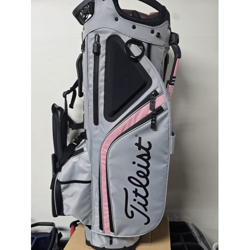 타이틀리스트 골프백 그레이 핑크 14구 스탠드백 골프가방 미국모델