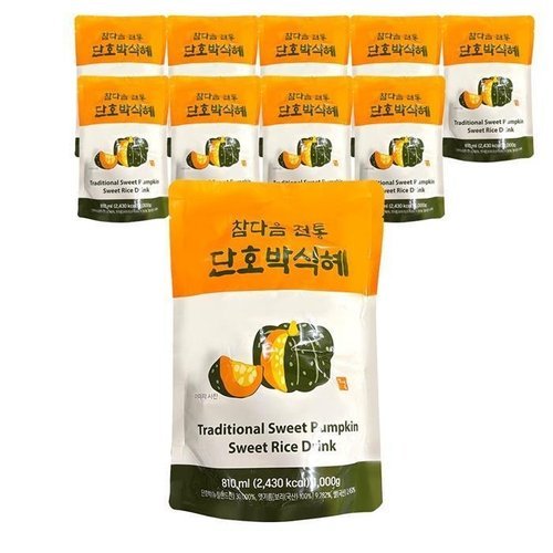 패션플러스 [참다음] 참다음 전통 단호박식혜 790ml X 10개 전통차 찜질방 원액 (12477236)