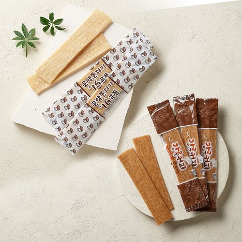 기타 [작심밀도]저칼로리 16곡물 곤약쫀드기 10개(1봉) + 강릉커피 쫀드기 10개(1봉)