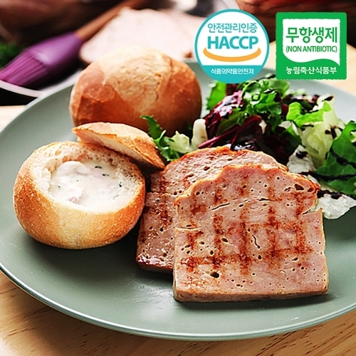 웰굿 HACCP 독일 거친덩어리 햄 2종 650g(비어,플라이)