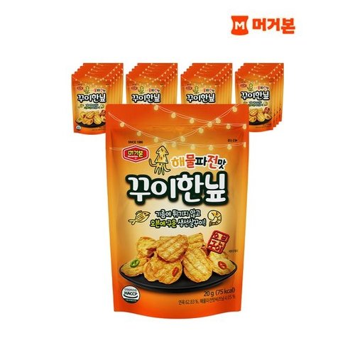 머거본 구운 어포스낵 해물파전맛 꾸이한닢 20g x20봉_P314054831