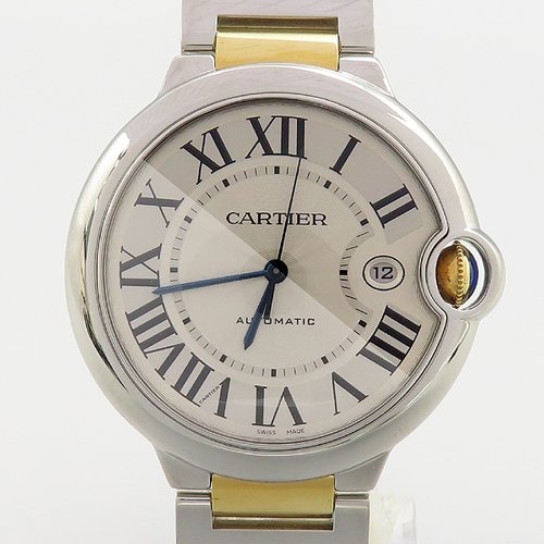 [중고] 까르띠에 고이비토 중고명품 W69009Z3 발롱 블루 드 까르띠에 42MM 오토매틱 18K콤비 스틸 밴드 남성용시계