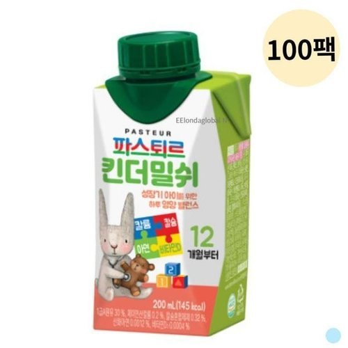 기타브랜드 파스퇴르 아이 영양 간식 킨더밀쉬 대용량 200ml X100_P375004355