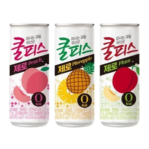 셀러허브 식품 동원 쿨피스 제로 230ml 파인애플 10개 + 복숭아 10개 + 자두 10개 / 총 30개 (29183939)