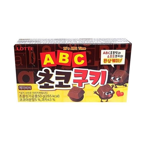 셀러허브 1 [XB8G94M5_55]롯데 ABC 초코쿠키 선물용으로좋은 50g 8개