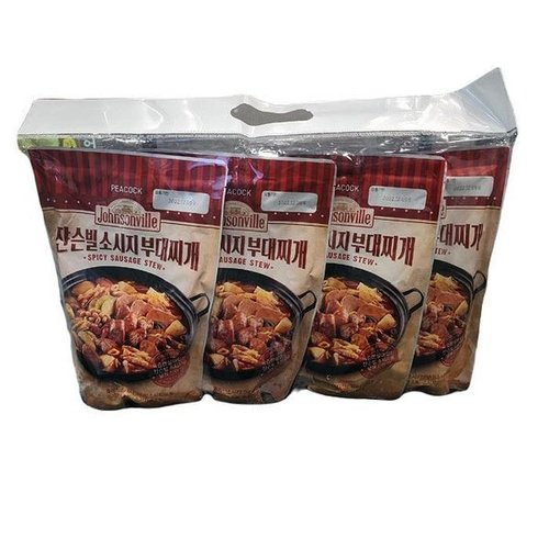 셀러허브 식품 피코크 쟌슨빌 소시지 부대찌개 500g x 4입 65443