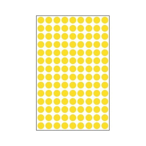 브이와이 [VCM6K5QR]세모네모 견출지 용지 10-304Y(지름8)(20개)