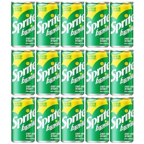 셀러허브 1 [XB732N12_48]스프라이트 190ml 15캔 탄산음료 사이다 Sprite