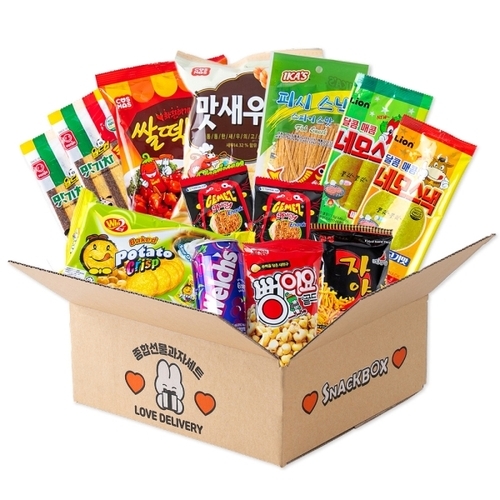 프레쉬푸드 러브딜리버리 음료 스낵 주전부리 종합 간식 세트 1호