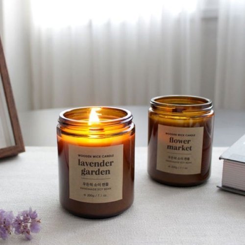 알티피아 THS 더허브샵 우든윅 소이캔들 200g 8종택1 (WB76137)