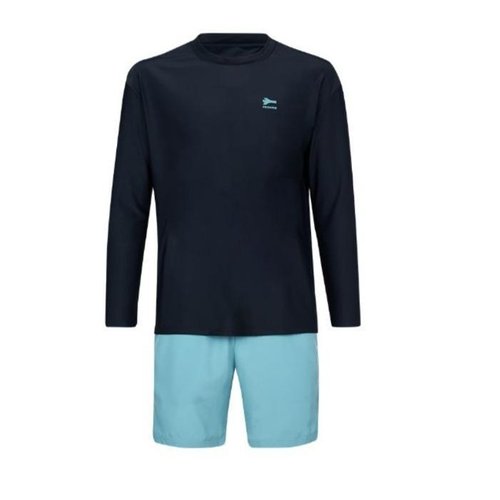 셀러허브 3 레노마수영복 HC04 *지퍼백+폴리백증정* 남성 스포티 레쉬가드 상하세트 / MS2F923(BK,NV)