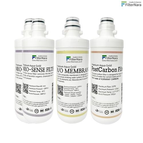 필터나라 청호 엣지 CHP-3991DL 정수기 1년세트 프리미엄 호환 필터