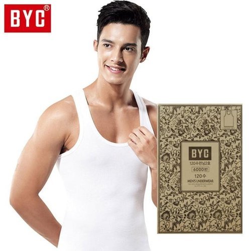 셀러허브 1 [XB8J633P_55]BYC 남성 순면 런닝 120수 DOLI6034