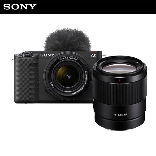 소니 카메라 ZV-E1L 블랙 (SEL2860 렌즈킷) + SEL35F18F 단렌즈 패키지 / 풀프레임 브이로그 알파