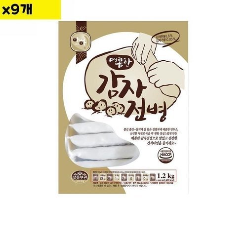 셀러허브 패션 [JHOMO870_52EF]식재료 도매 감자전병 아하 1.2K x9개