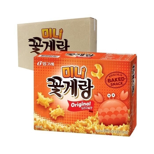 패션플러스 [대용량과자] [과자센타]TQH-[박스]빙그레 미니꽃게랑 40g 20입 (13954916)